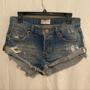 One Teaspoon Bandit Denim Shorts